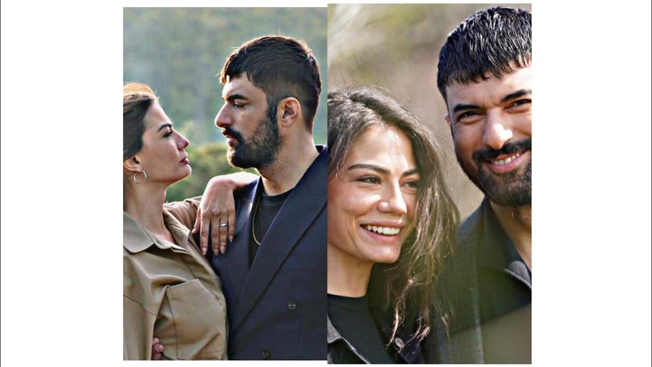 DEMET OZDEMIR AND ENGIN AKYUREK'S POSES FROM SET😍💥 demetözdemir 
