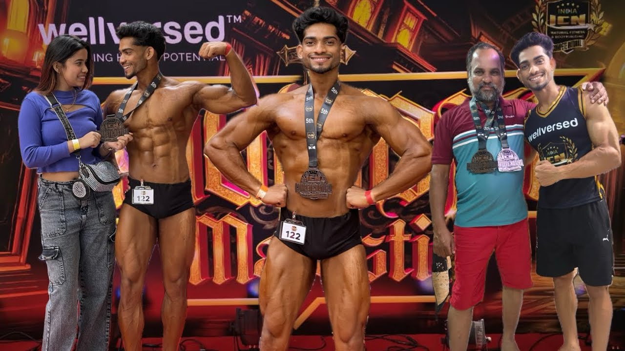 🏆 ICN Classic Bodybuilding Show | Novice Category Full Stage Posing | Natural Physique |My first ICN