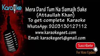 Mera dard tum na samajh sake video karaoke with lyricsKaraoke
