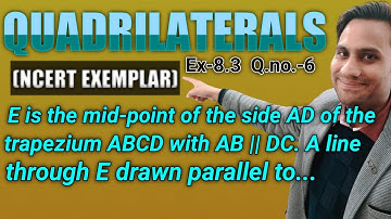 E is the mid-point of the side AD of the trapezium ABCD with AB || DC. A line through E