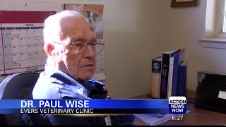Dr Wise is 100 years old and still a practicing veterinarian in Chico