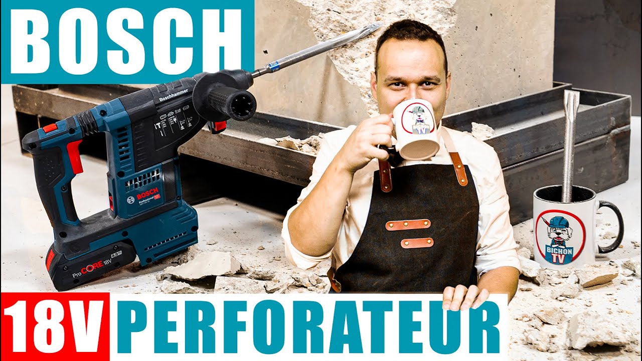 TEST : Perforateur BOSCH GBH 18V-26 SOLO SDS PLUS - La pause café de  BichonTV 