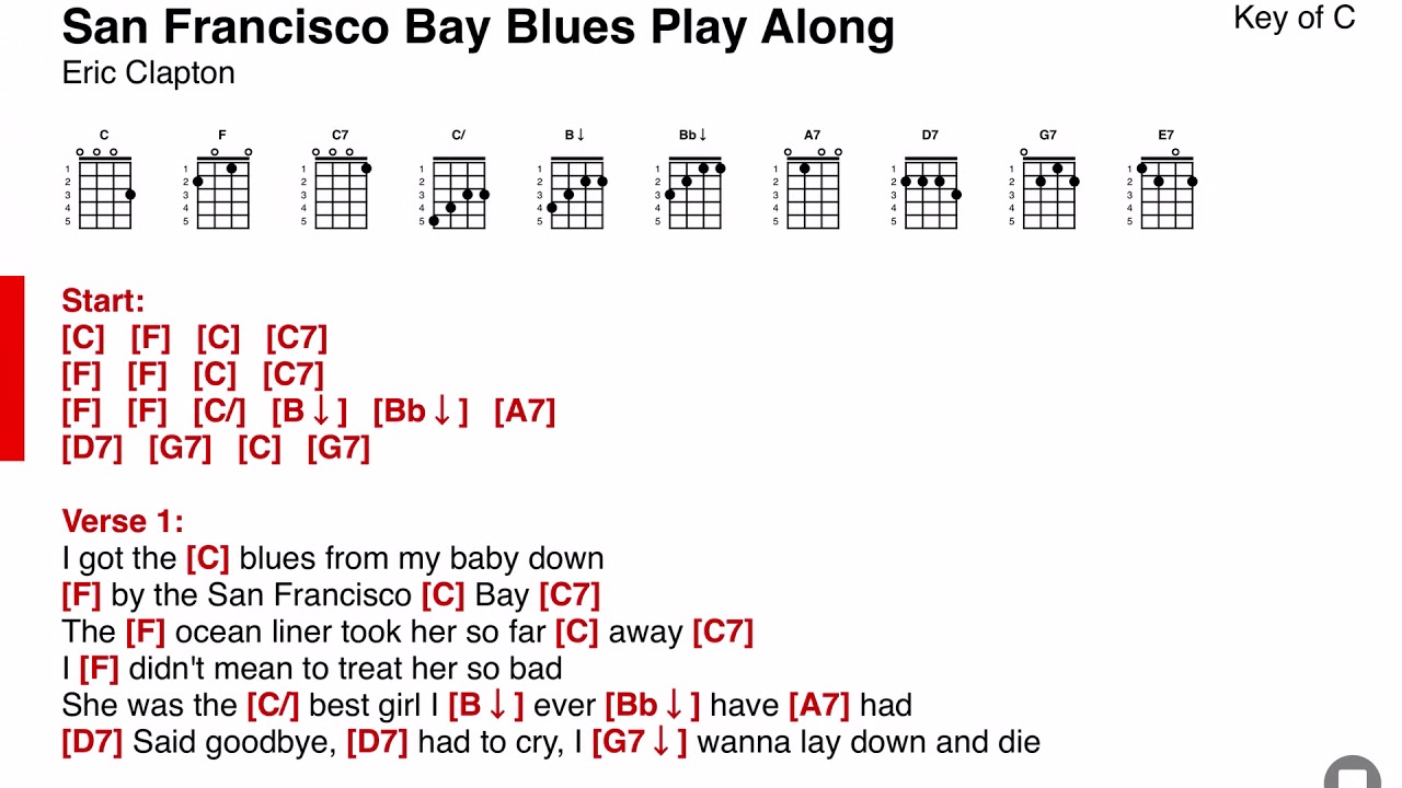 San Francisco Bay Blues - Eric Clapton - ONSONG