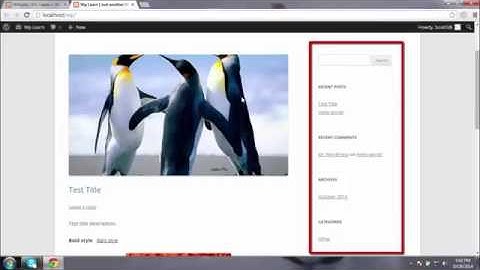 wordpress Bangla tutorial part 6  how to add widget
