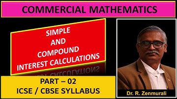COMMERCIAL MATHEMATICS - PART - 02