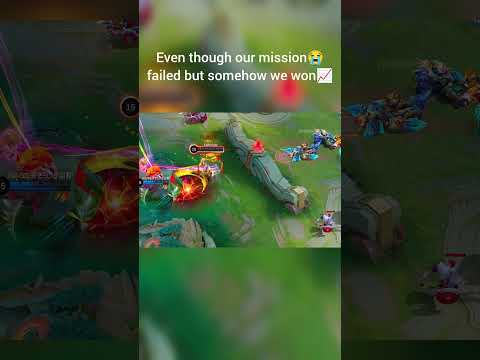 Even though our mission😭 failed but somehow we won📈 #mobilelegendswtf #mobilelegends #mlbbshorts #ml