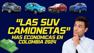 Top 4 de las SUV CAMIONETAS mas económicas en COLOMBIA 2024 MOTOR STOCK