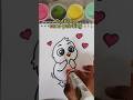 Cute bird Sand painting #shortsfeed #ytshorts #trending #art #drawing #oddlysatisfying #cartoon