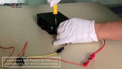 How To Use the POE Injector Connect POE/PTZ Security Camera,Ipphong/Access poin/solar panel