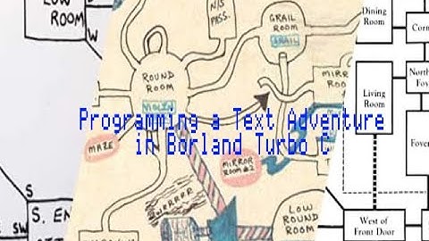 Programming a text adventure in DOS with Borland Turbo C