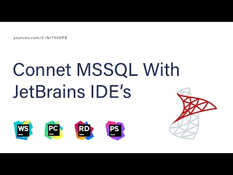 Connect MSSQL with Jetbrains tools(PyCharm, WebStorm, Inteij, PhpStorm)