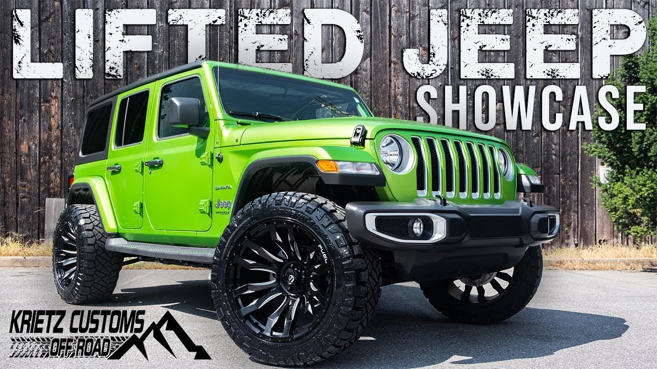 Lifted 2019 Jeep Wrangler with Fuel Blitz Wheels D673 & Nitto Tires│ Krietz  Customs - YouTube