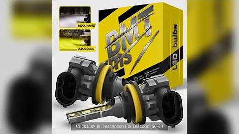 BMTxms 2PCS Canbus H11 H8 LED Fog Light Bulbs H27 880 881 9006 HB4 HB3 9145 H10 H16 LED CSP DRL Car