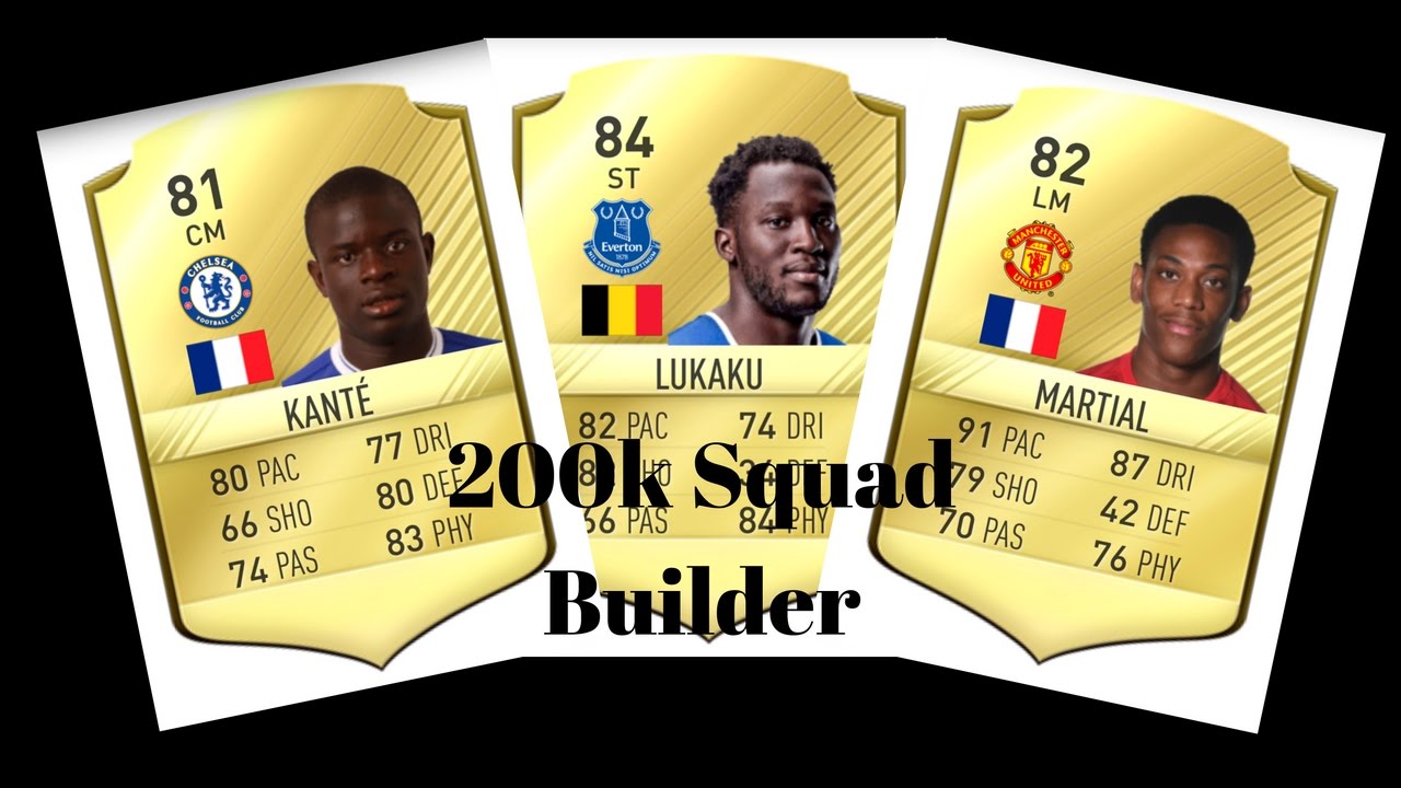 Fifa 17 200k BPL *FUT CHAMPIONS* Squad Builder