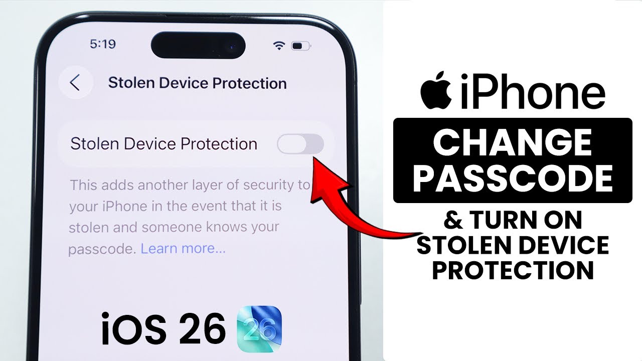 [iOS 26] How to Change Passcode & Turn On iPhone Stolen Device ...