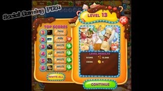 SocialGamingFTW - Candy Bubble Rush - Level 13 - 2 Star! - NO Boosters!