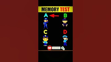 Memory Test #12 | Riddles And Puzzles For Iq Test | #shorts