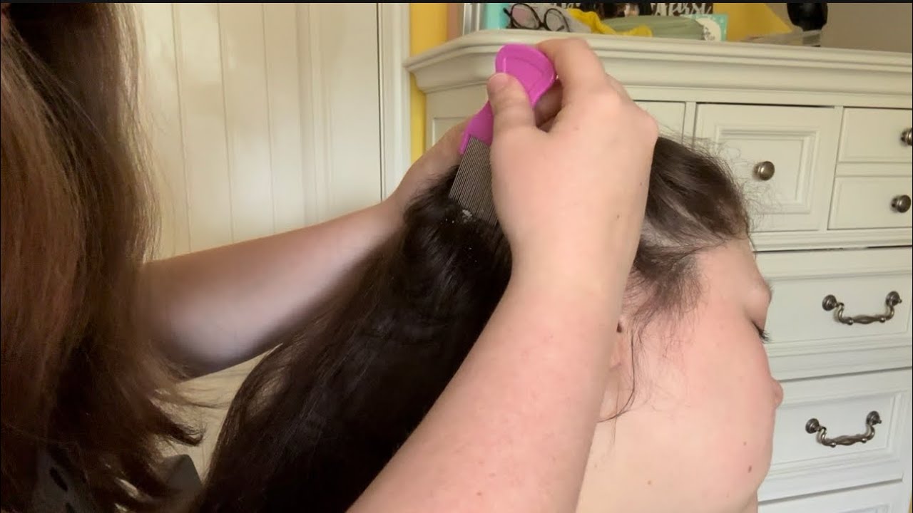 ASMR | scalp check, massage, treatment, & hair brushing for relaxation ✨