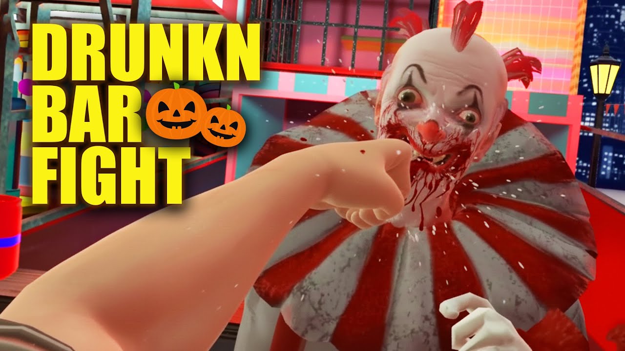 HALLOWEEN NO VIOLENTO en REALIDAD VIRTUAL 😈💀👻DRUNKN BAR FIGHT