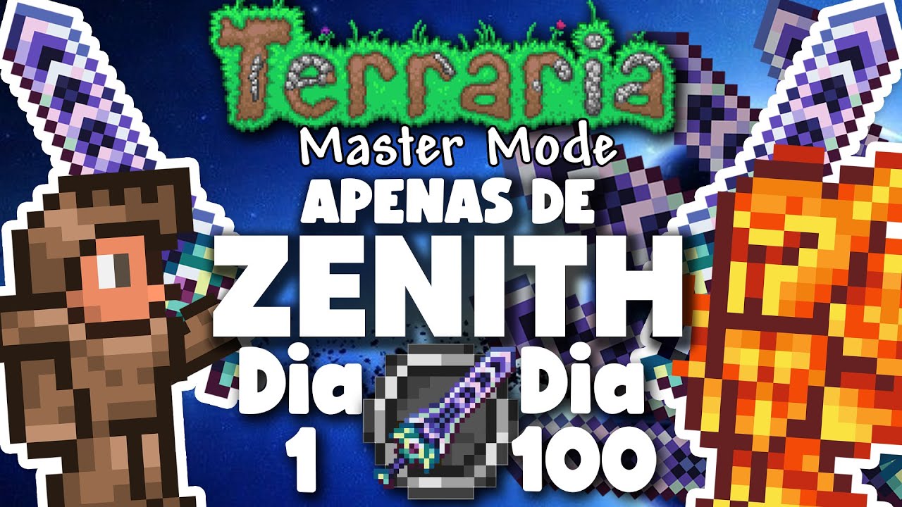 PASSEI 100 DIAS NO TERRARIA APENAS DE STANDS (MASTER MODE) 