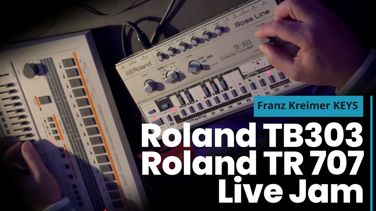 Roland TB303 and Roland TR707 Live Jam - YouTube