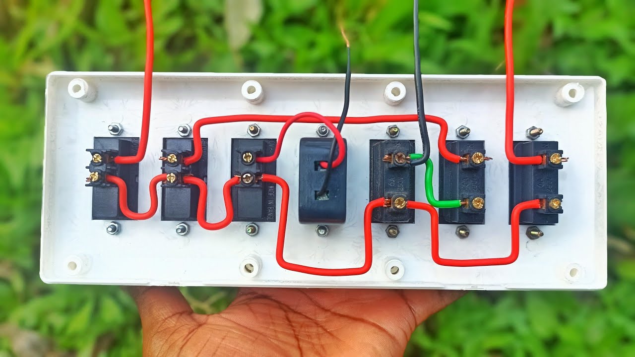 How to wire an electrical switch board💡3 switches 1socket 1 anticator 1regulator 1cut out connection