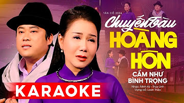Karaoke Tân Cổ Chuyến Tàu Hoàng Hôn - Bình Trọng x Cẩm Như | Karaoke Tân Ca Cổ Song Ca Hay Nhất