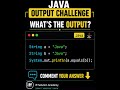 What’s the Output? 😳 | Java Challenge #Shorts