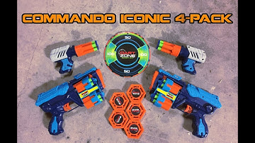 Dart Zone Commando Iconic Blaster 4-Pack | Walcom S7