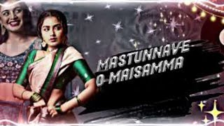 masthunnanve o maisamma dj song || remix by dj Nithesh from Gdk|| #dj #1on_trending