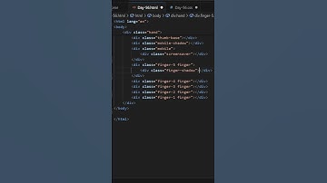 Creating Rock Hand Animation Using Html and CSS | Day 56