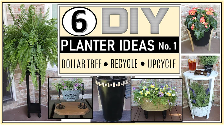 6 DIY PLANTER IDEAS | DOLLAR TREE DIY & UPCYCLE | FARMHOUSE AND BOHO