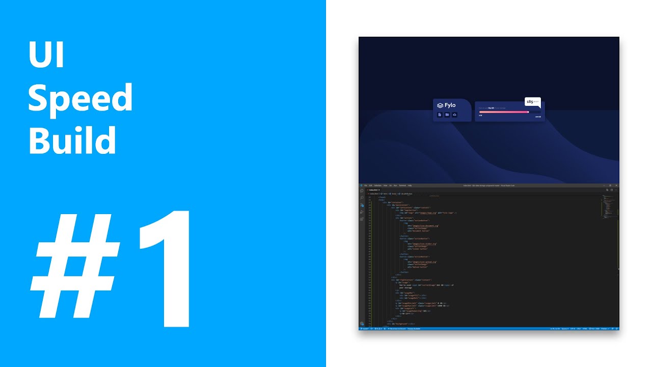 UI Speed Build 1 | HTML CSS - YouTube