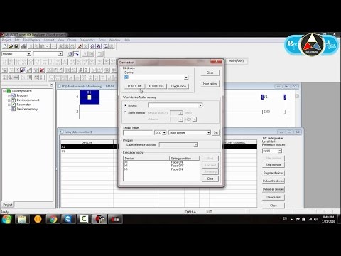 PLC Mitsubishi training - Bài 1: hướng dẫn mô phỏng lập trình GX - Simulation