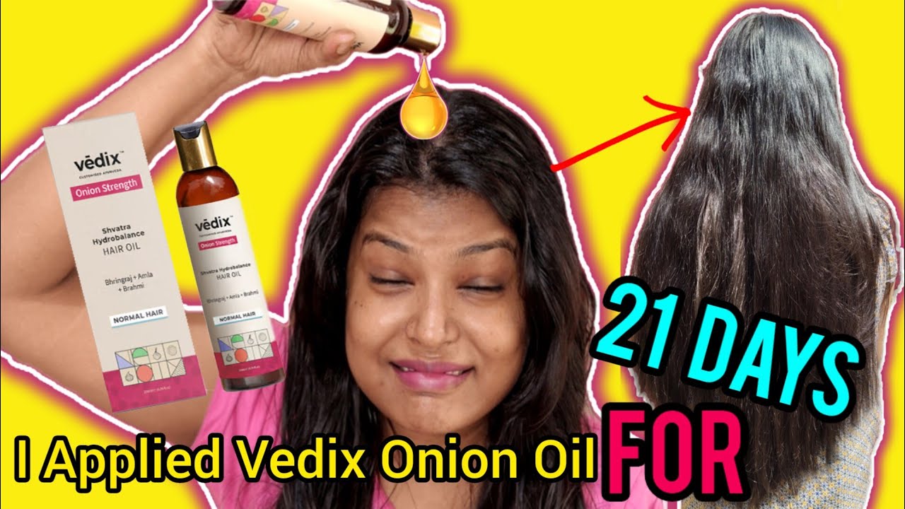 OMG I Applied VEDIX ONION STRENGTH HAIR OIL For 21 Days Vedix Onion