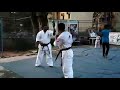 Senpei prathap kick practice, training by Sensei Srinivasuloo