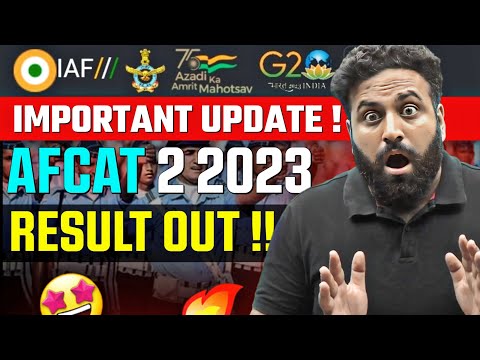 Emergency Update - AFCAT 2 2023 Result Out Now | Upcoming SSB Batches | Learn With Sumit