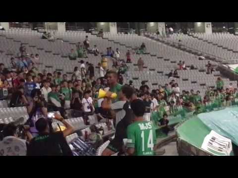 アラン・ピニェイロ 選手のトラメガでの挨拶 20160811