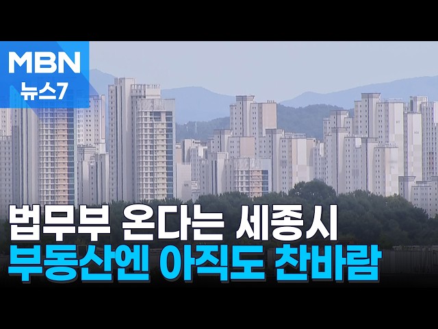 "법무부 온다고 해도 집 사겠단 사람 없어요" 전세가만 '쑥' [MBN 뉴스7]