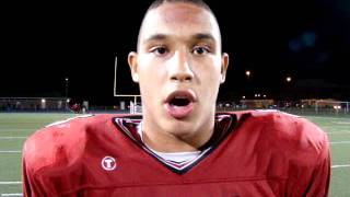 Cheshire tight end Sebastian Little after victory over Hamden screenshot 1