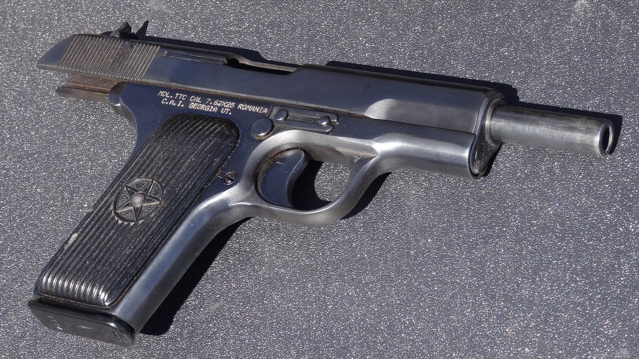 Romanian Tokarev TTC - 7.62mm Auto Pistol Shooting - YouTube