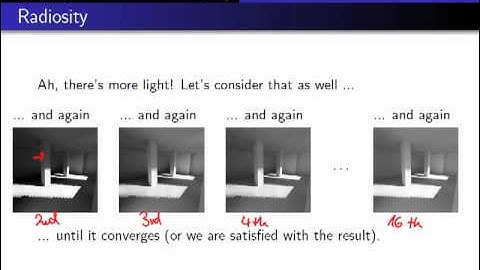 Computer Graphics 2012, Lect. 10(1) - Radiosity