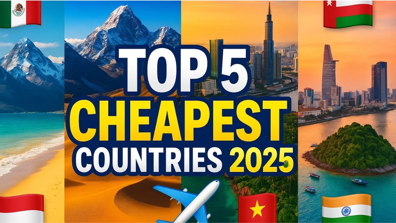 Top 5 Cheapest Countries to Travel in 2025 🌍 Budget-Friendly ...