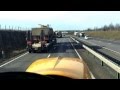 JCB Fastrac passing Military Convoy A120