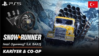 NASIL OYUNMUŞ? | SNOWRUNNER DİREKSİYON SETİ | SNOWRUNNER TÜRKÇE PS5 İLK BAKIŞ | SNOWRUNNER İNCELEME screenshot 5
