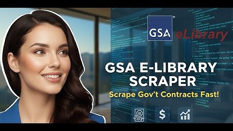 How to scrape government contracts with the GSA e-Library Scraper