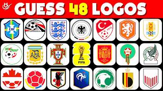 Can You Guess All 48 World Cup 2026 National Teams Logos? | Football Quiz