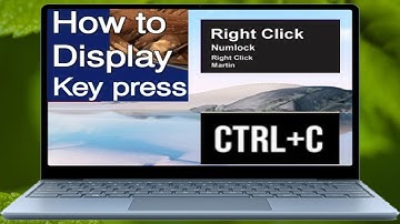 press key how to show key press by qipress