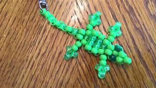 Beaded Gecko #beading #beadcraft #beads
