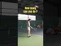 How many can you do  reversboise clubreversboise tennis tennislife tennisplayer trickshot